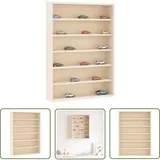 The Living Store - vidaXL Sammlervitrine aus Holz mit 6 Regalen 40x8,5x55 cm
