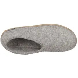 Glerups dk Glerups Ledersohle Hausschuh Aus 100% reiner Naturwolle, Schützt vor Geruch, Bequem und weich zu tragen - Weiß
