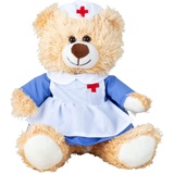 Teddybär klein 17cm Gute Besserung Geschenke Krankenschwester Bär Kuscheltier Glücksbringer für Kinder Schutzengel Stofftier Sorgenfresser Teddy Bear Plüschtier Get Well Soon Gift Krankenhaus