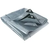 WERKA PRO Multifunktionsplane 6 x 12 m Grau und Schwarz