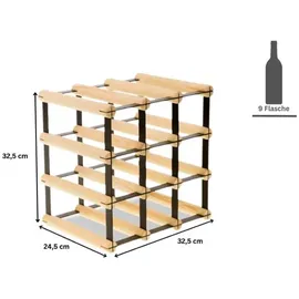 Proregal Weinregal 32,5 x 32,5 x 24,5 cm Natur