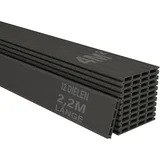 Juskys Terrassendiele 220 cm grau
