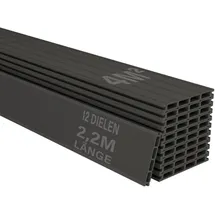 Juskys Terrassendiele 220 cm grau