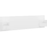 vidaXL Kopfteil mit Nachttischen Weiß Holzwerkstoff