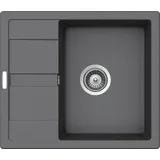Victory S580.60 links Einbau Granit hellgrau Handbetätigung 580 x 500 mm