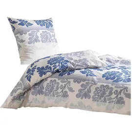 Traumschlaf Franka Floral Blau 135 x 200 cm + 80 x 80 cm