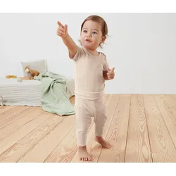 Tchibo - Baby-Body und -Leggings - Baby - Gr. 62/68 - creme