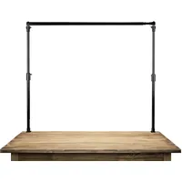 Bresser Tabletop Hintergrundsystem 60 x 300 cm zum Klemmen, platzsparend für Fotohintergrund Systeme, für Video & Green Screen, für Leinwände aus Papier & Stoff