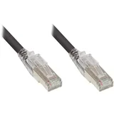 Good Connections GC 8060-HV020S / Patchkabel mit VERRIEGELUNG Cat.6A, SCHWARZ 2 m