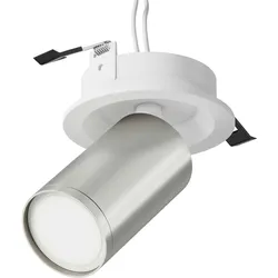 Maytoni Moderne Deckenlampe GU10 LED 10W Aluminium Weiß Mattsilber IP20 Schutz