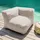 Oviala Modulares Ecksofa mit 2 Sesseln, 2 Ecken und 1 Sandhocker - Mixi
