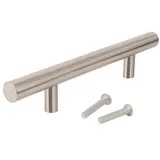 MS Beschläge Möbelgriff Möbelbeschlag Ø12mm Edelstahl Griff matt gebürstet, Relinggriff Stangengriff