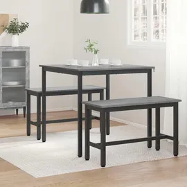 vidaXL Esstisch 80 x 80 x 75 cm grau