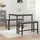 vidaXL Esstisch 80 x 80 x 75 cm grau