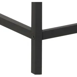 Actona GROUP, schwarz (esche schwarz, matt schwarz), B:77cm H:186cm T:35cm, Melamin, Metall, Schränke, mit Glastüren und Metallrahmen, 4 Einlegeböden, B: 77 x H: 185,6 cm