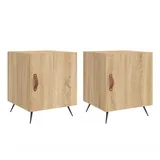 vidaXL Nachtschrank Sonoma-Eiche 40 x 40 x 50 cm Braun