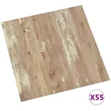 vidaXL Bodenplanken 55 Stk. Braun 5,11 m2 PVC