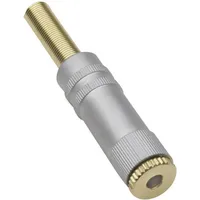 TRU Components TC-2502109 Klinken-Steckverbinder 3.5 mm Kupplung, gerade Polzahl: