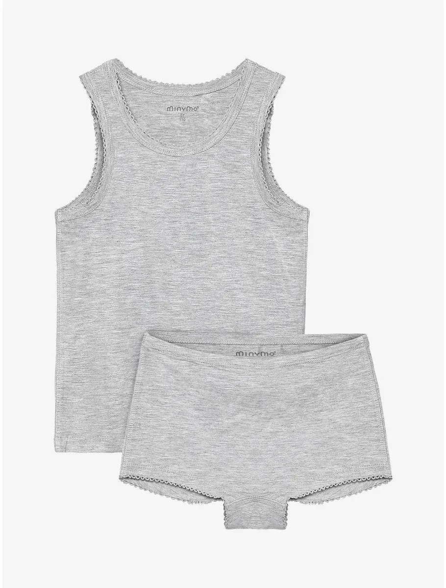 Minymo Underwear set mediumgreymelange (1310) 110