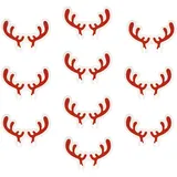 Oblique Unique Oblique Unique® 10 STK Hirsch Rentier Geweihe für Gläser Glas Tisch Deko Weihnachten Dekoration Weihnachtsdeko