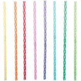 Kikkerland Rainbow Reusable Straws S/24 11"