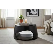 SIT Möbel Couchtisch rund schwarz Mangoholz 75 x 38 cm