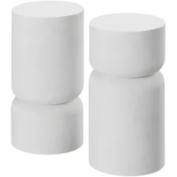 TECTAKE 2er Set Beistelltisch Amine, Chubby-Design