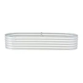 vidaXL Garten-Hochbeet verzinkter Stahl 240 x 80 x 44 cm Silber
