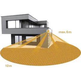 Steinel LED Strahler XLED PRO ONE Max S Weiß, 240° Bewegungsmelder, 6116 lm Flutlicht, Fluter mit Nachtlicht