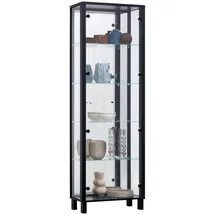 CaliCosy Vitrine Albi 62 x 189 x 33 cm Schwarz