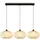 Briloner Bambus Pendelleuchte 3-flg. 70 cm schwarz/beige