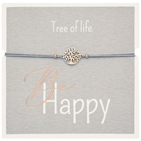 H.C.A. Collection Handels-GmbH Armband - 'Be Happy' - rosévergoldet - Baum des Lebens