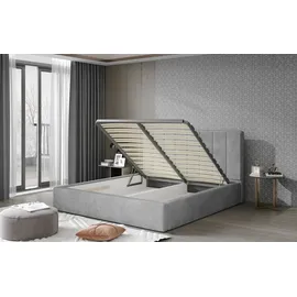 petits-meubles Boxspringbett 160 x 200 cm Grau
