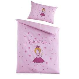 Optidream Renforcé Kinderbettwäsche Prinzessin 100x135 cm - 40x60 cm