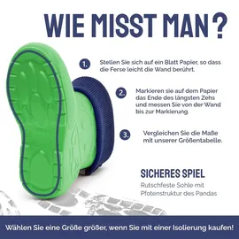 Ladeheid Federleichte Gummistiefel Panda 30/31