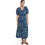 Zero Maxikleid Blau/Weiß 40