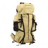 vidaXL Wanderrucksack Khaki 60 L Oxford-Gewebe - Braun