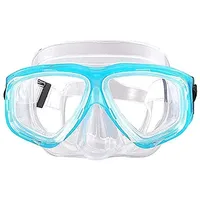 WOWDECOR Schnorchelmaske Taucherbrille Dioptrin Dioptrien Korrektur, Tauchmaske Tauchermaske für Erwachsene und Kinder mit Kurzsichtigkeit Kurzsichtig (See blau, -4,5)
