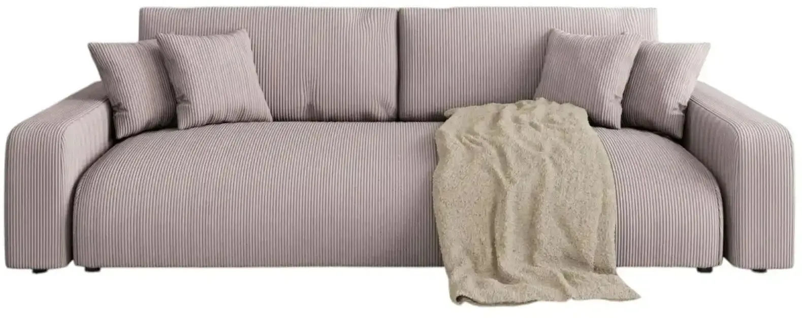 S-STYLE Einzelsofa  Emma ¦ rosa/pink ¦ Maße (cm): B: 234 H: 78