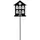 Trendline Deko Eisen Figurenstecker Haus 35 x 0,5 cm schwarz