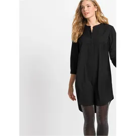 bonprix Blusenkleid Schwarz 52
