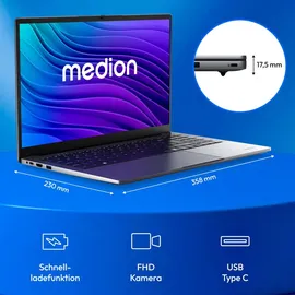 Medion E15223 Intel Celeron N100 4 GB RAM 128 GB SSD Win11 Home S Modus