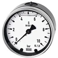 Riegler Glyzerinmano., Metallgeh., G 1/4 hinten zentr., 0 -
