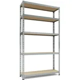 TKT Aktenregal Stahl 180x100x30 cm silberfarben