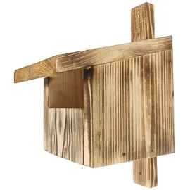 idea home Leviatan IDEA HOME TURDUS Vogel Nistkasten Rotkehlchen, Rotschwänzchen aus Massiv-Holz - Verschraubt, Nistkästen für Vögel, Halbhöhle für Gartenrotschwanz, Vogelhaus Wetterfest