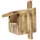 idea home Leviatan IDEA HOME TURDUS Vogel Nistkasten Rotkehlchen, Rotschwänzchen aus Massiv-Holz - Verschraubt, Nistkästen für Vögel, Halbhöhle für Gartenrotschwanz, Vogelhaus Wetterfest