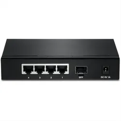 TRENDnet TEG-S51SFP Gigabit Ethernet (10/100/1000) Schwarz Netzwerk Switch