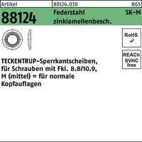 Schmidt's onlineshop Sperrkantscheibe R 88124 M12x27,25x1,8 Federst. zinklamellenb. 100St.