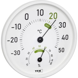 TFA Thermo-Hygrometer, Thermometer + Hygrometer, Weiss