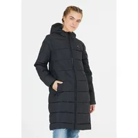 Whistler Wintermantel "Amaret", Damen, Gr. 42, schwarz, 100% Polyester, unifarben, lang, ohne Ausschnitt, Mäntel Wintermantel, mit Kunstdaunenpolster und 2-Wege-Reißverschluss